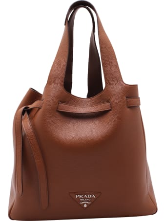Prada Leather Shopping Bag