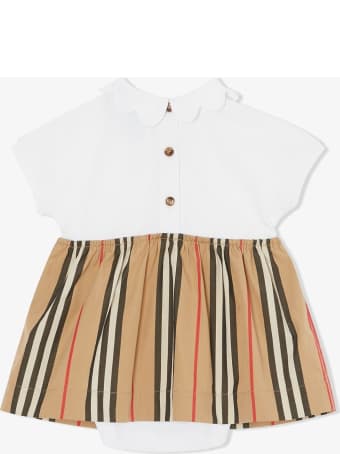 Burberry Janine Cotton Icon Stripes Dress