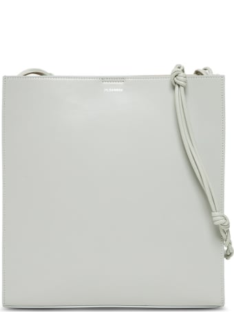 Jil Sander Tangle Crossbody Bag In Sage Colored Leather