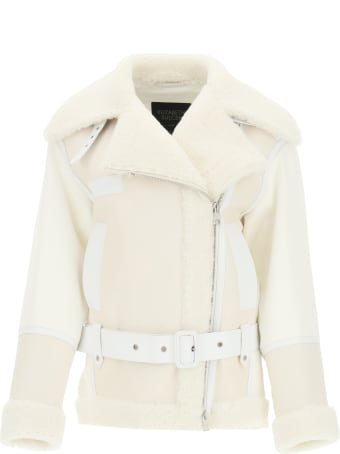 Mr & Mrs Italy Cotton Jacket With Nappa And Shearling Inserts