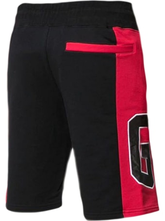 GCDS Black And Red Cotton Shorts