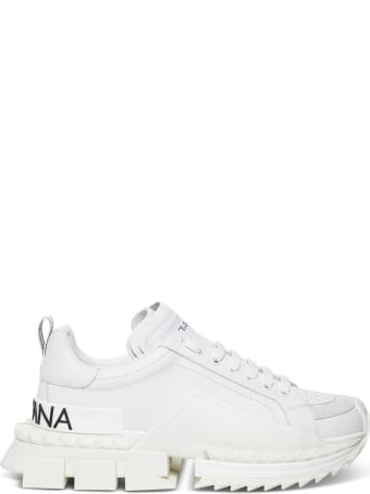 Dolce & Gabbana Chunkyn Leather Sneakers With Logo