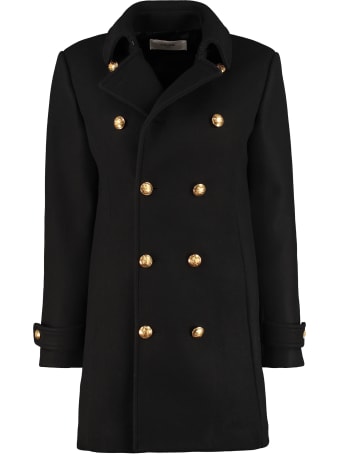Celine Double-breasted Wool Coat