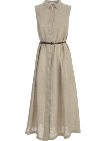 19.70 Nineteen Seventy Sleeveless Dress W/belt