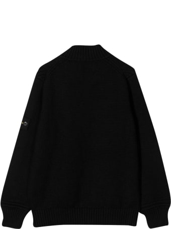 Stone Island Junior Black Jacket Teen