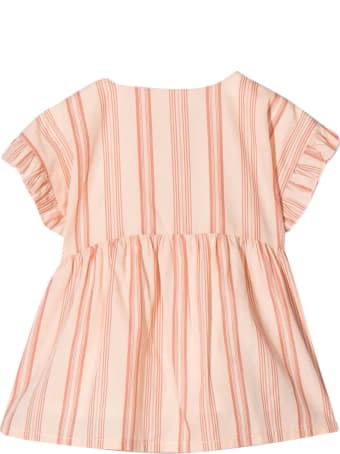 Chloé Vestito Rosa Chloé Kids A Righe