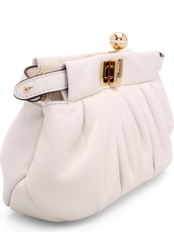 Fendi 'peekaboo Click' Leather Clutch Bag