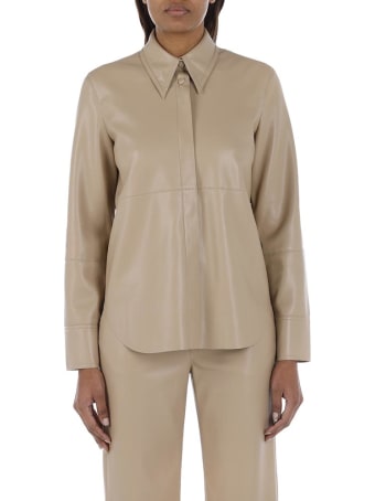 Nanushka Vegan Leather Shirt Naum