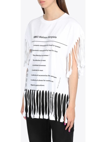 MM6 Maison Margiela Fringed T-shirt