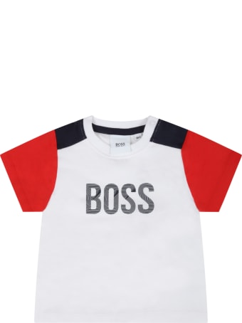 Hugo Boss Multicolor Suit For Baby Boy With Logo