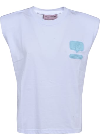 Chiara Ferragni Eyelike Patch Padded Tank Top