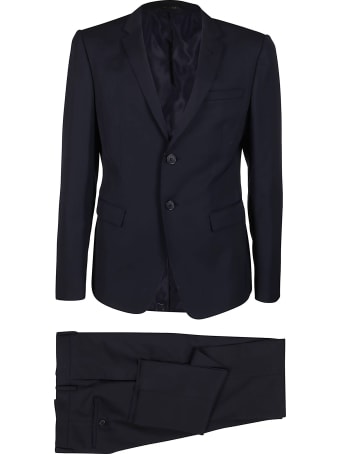 Giorgio Armani Navy Blue Wool Two-piece Suit