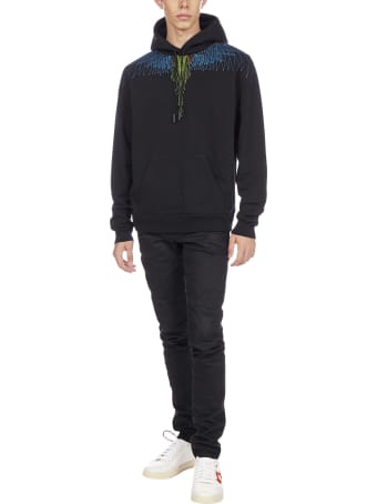 Marcelo Burlon Bezier Wings Cotton Hoodie