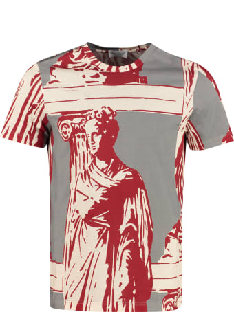 Salvatore Ferragamo Printed Stretch Cotton T-shirt