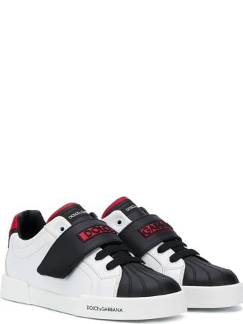 Dolce & Gabbana Black And White Sneakers Dolce&gabbana Kids