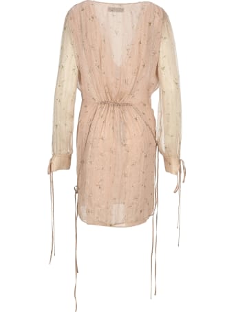 AMIRI Floral Print Chiffon Dress