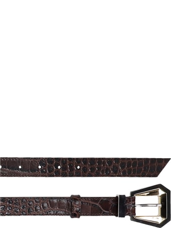 Kate Cate Belts In Black Leather