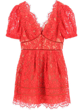 self-portrait Lace Mini Dress