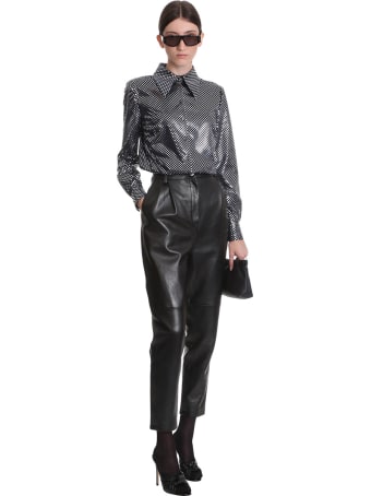 Magda Butrym Pants In Black Leather