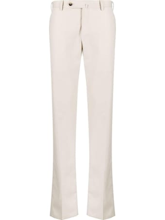 PT01 Ivory Cotton Tailored Pants