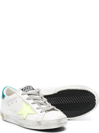 Golden Goose Yellow Retro Turquoise Star Sneakers