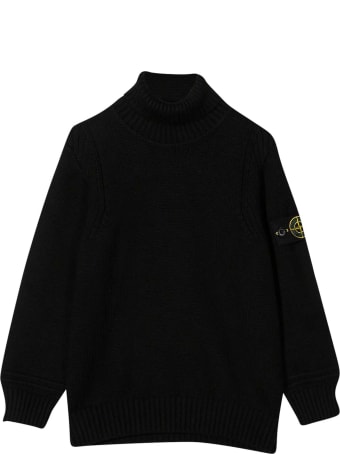 Stone Island Junior Black Sweater