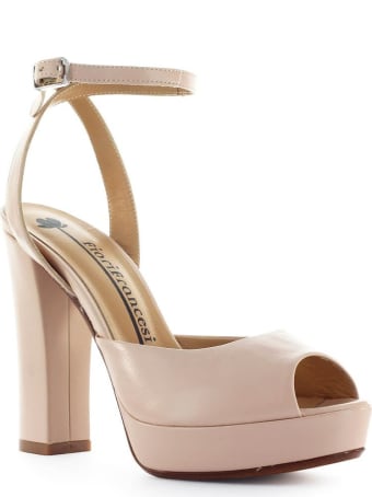 Fiori Francesi Nude Pink Platform Sandal