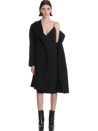 Rick Owens Maillot Dress Dress In Black Cotton