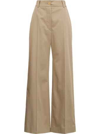 Patou Beige Cotton Gabardine Pants