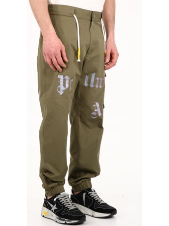 Palm Angels Cargo Pants Green