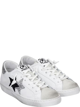 2Star Sneakers In White Leather