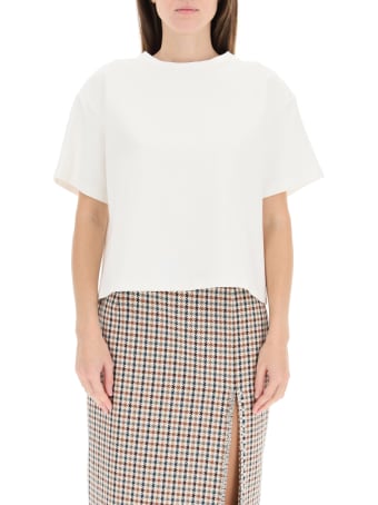 AREA T-shirt With Cut-out Heart And Crystals