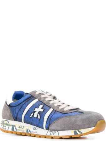 Premiata Grey And Blue Lucy Sneaker