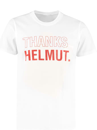 Helmut Lang Printed Cotton T-shirt