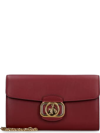 Lanvin Leather Clutch With Strap