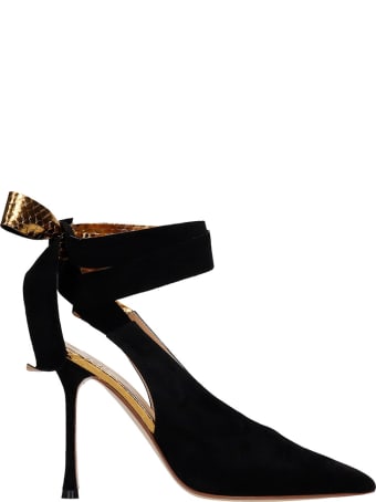 Francesco Russo Sandals In Black Suede