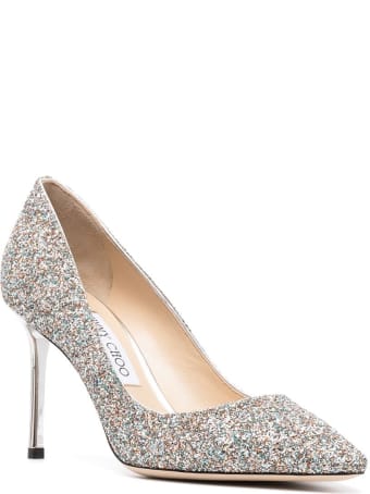 Jimmy Choo Romy Glittered Pumps