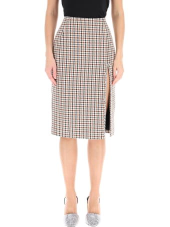 AREA Crystal Skirt With Crystals