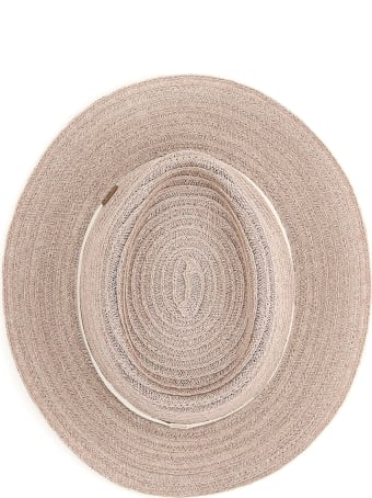 Maison Michel Andre Trilby Hat In Woven Hemp