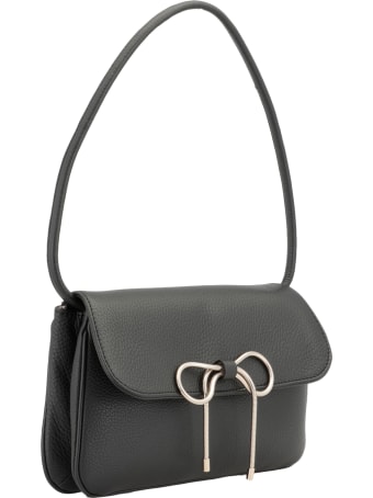 RED Valentino Pebbled Leather Shoulder Bag