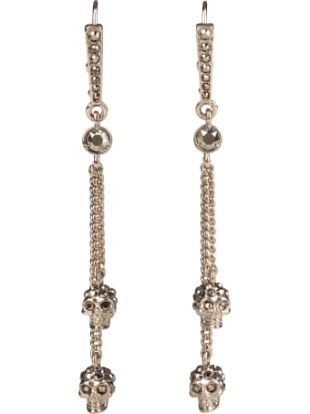 Alexander McQueen Skull Pendant Earrings
