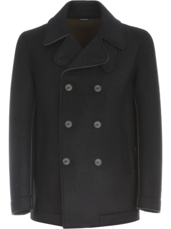 Emanuel Ungaro Wool Double Breasted Peacot