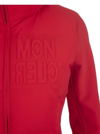 Moncler Grenoble Woman Red Padded Cardigan
