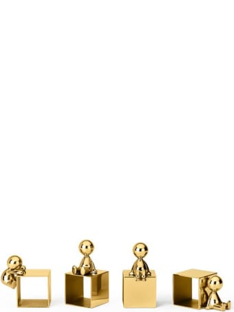Ghidini 1961 Omini - Napkin Holder 4 Polished Brass