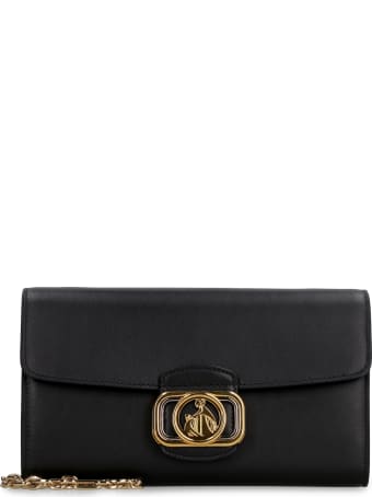 Lanvin Leather Clutch With Strap