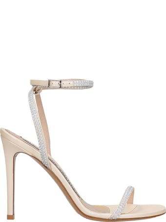 Alexandre Vauthier Sandals In Platinum Leather