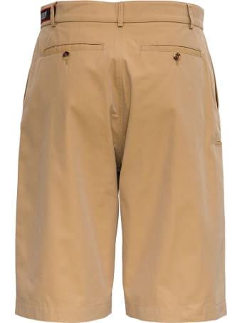 Alexander McQueen Cotton Bermuda With Logo