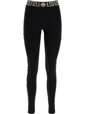 Versace Leggings With Greca Motif