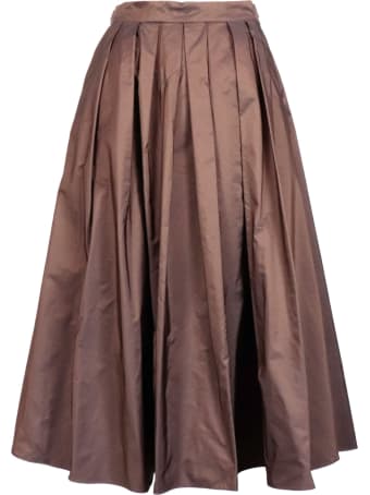 Malìparmi Side Zip Flared Skirt