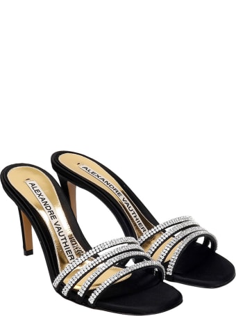 Alexandre Vauthier Sandals In Black Suede